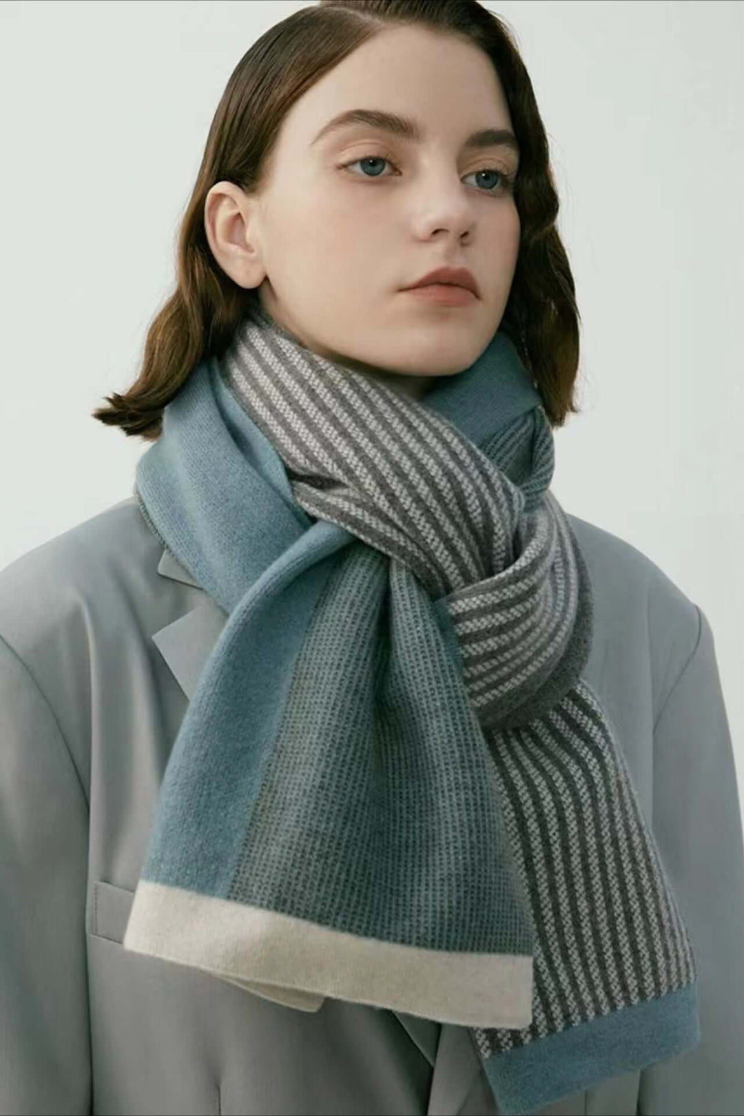 Striped Scarf - Warm Winter Wrap
