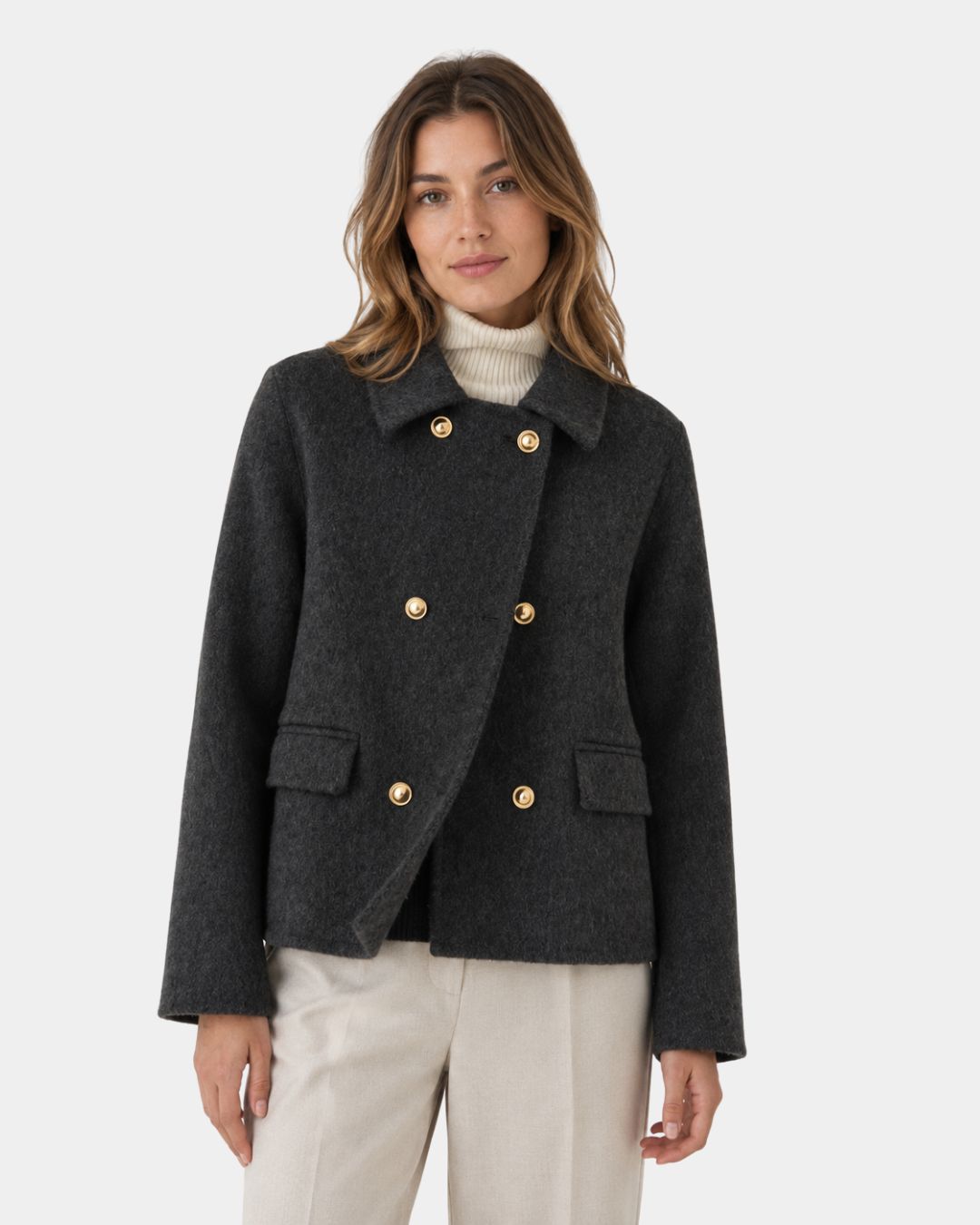 Mélisya | Elegant Coat with Collar
