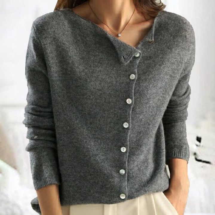 Hazel Wool Cotton Blend Cardigan, Fall Knit