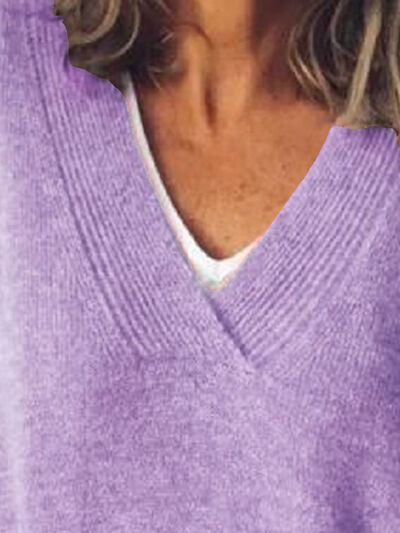 Jeanette | Women's Elegant Oversize V Neck Jumper