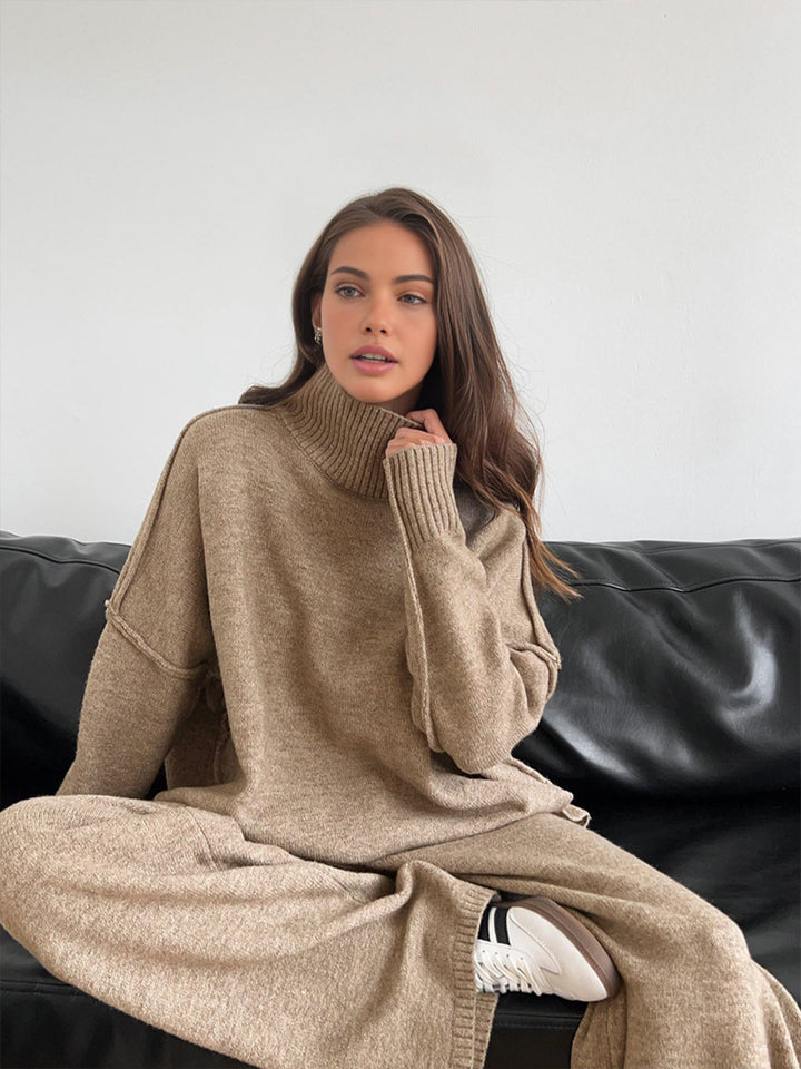 Amara Turtleneck Knit Lounge Set
