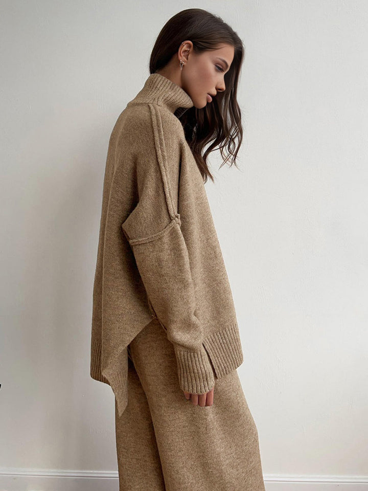 Amara Turtleneck Knit Lounge Set