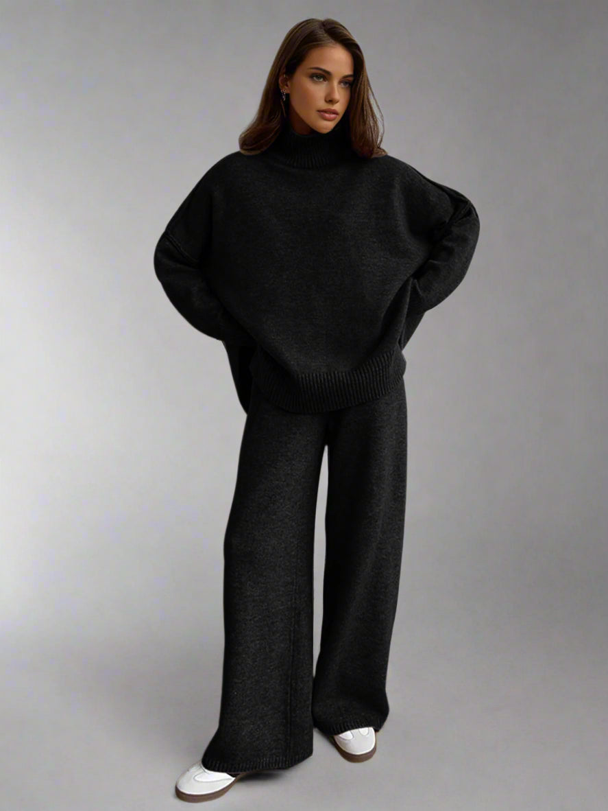 Amara Turtleneck Knit Lounge Set