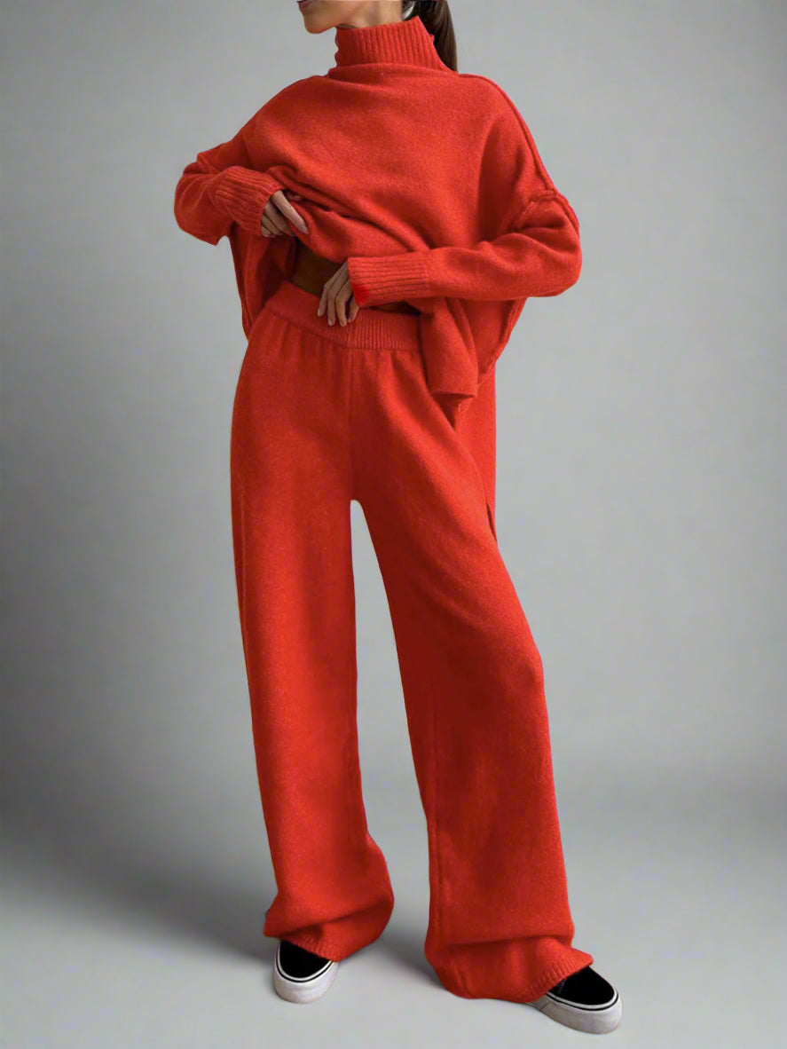 Amara Turtleneck Knit Lounge Set
