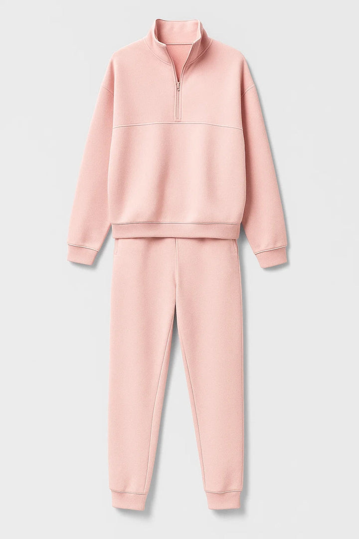 Completo sportivo in cotone | Felpa con zip e pantaloni jogger | Morbido e confortevole