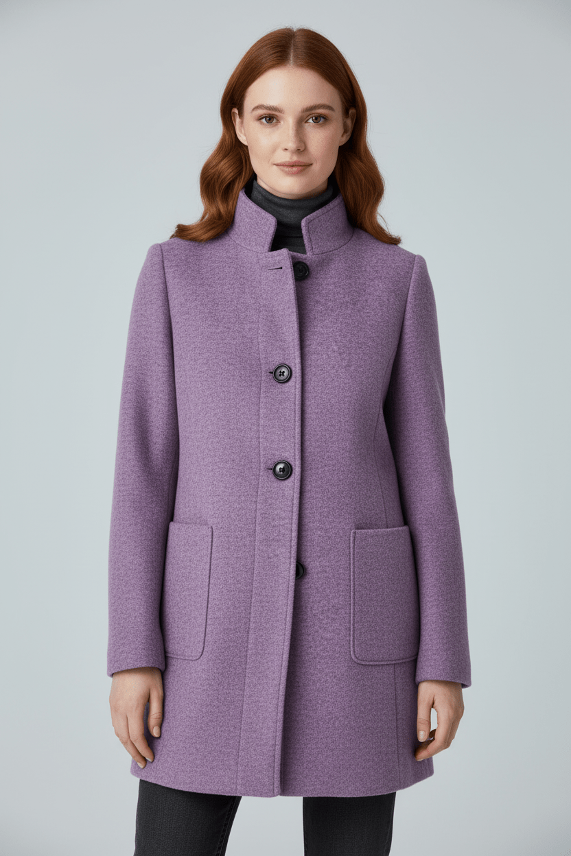 Charlotte Davies | Wool-Blend Tailored Overcoat For Women