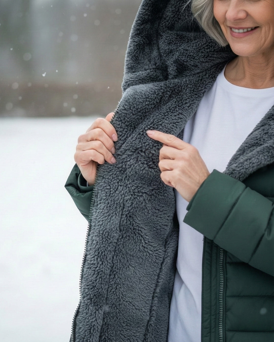 Fleece Lined Puffer Coat with Water-Resistant Shell – Women's Winter Jacket in A-Line Silhouette