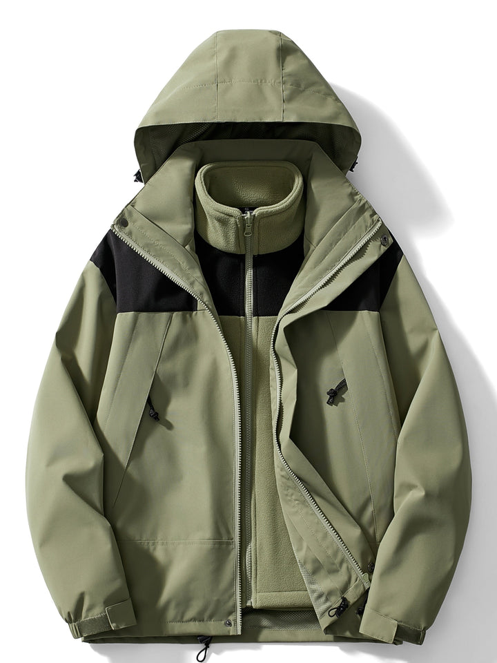 Women's 3-in-1 Fleece Winter Jacket with Hood