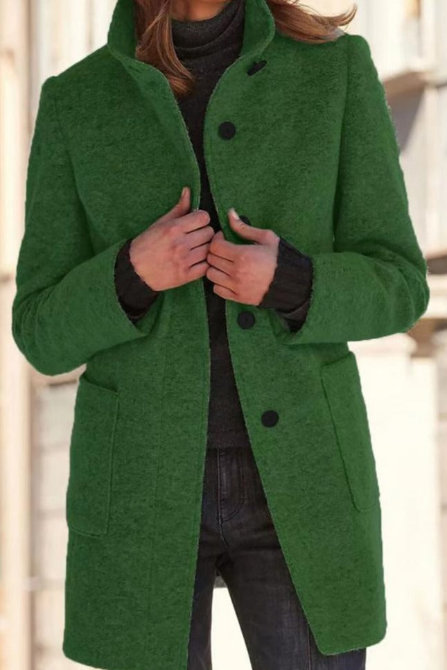 Isabelle Laurent | Luxury Wool Blend Coat For Women