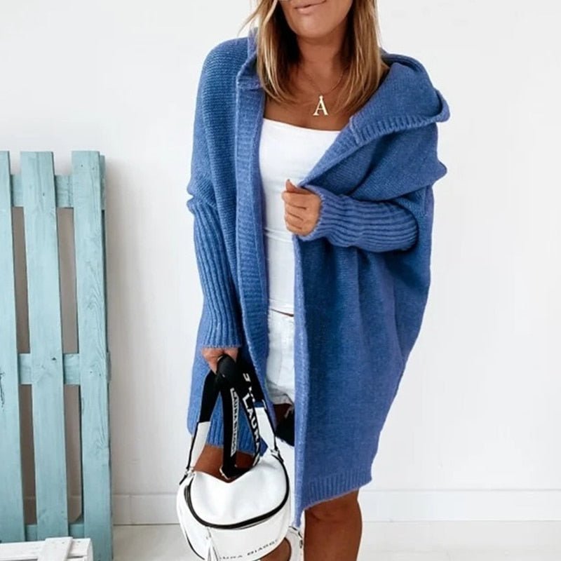Oversized Hooded Cardigan for Women, Cozy Layering