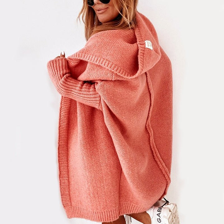 Oversized Hooded Cardigan for Women, Cozy Layering