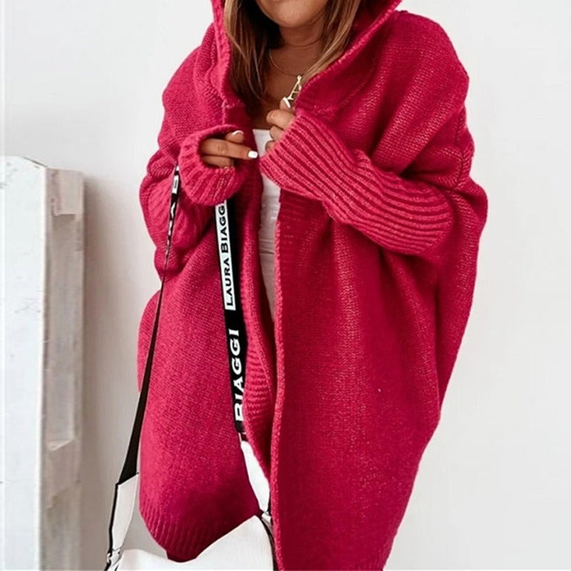 Oversized Hooded Cardigan for Women, Cozy Layering