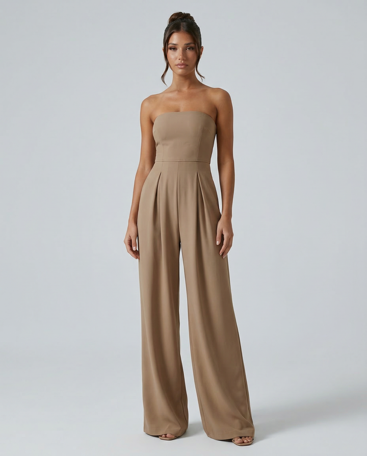 Arlette | Strapless Wide-Leg Jumpsuit