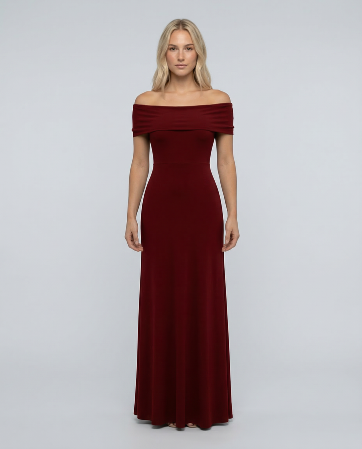 Sophia | Maxi Dress with Off-Shoulder Neckline