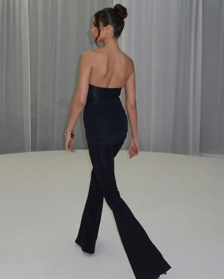 Brandi | Halter Neck Jumpsuit with Flared Leg