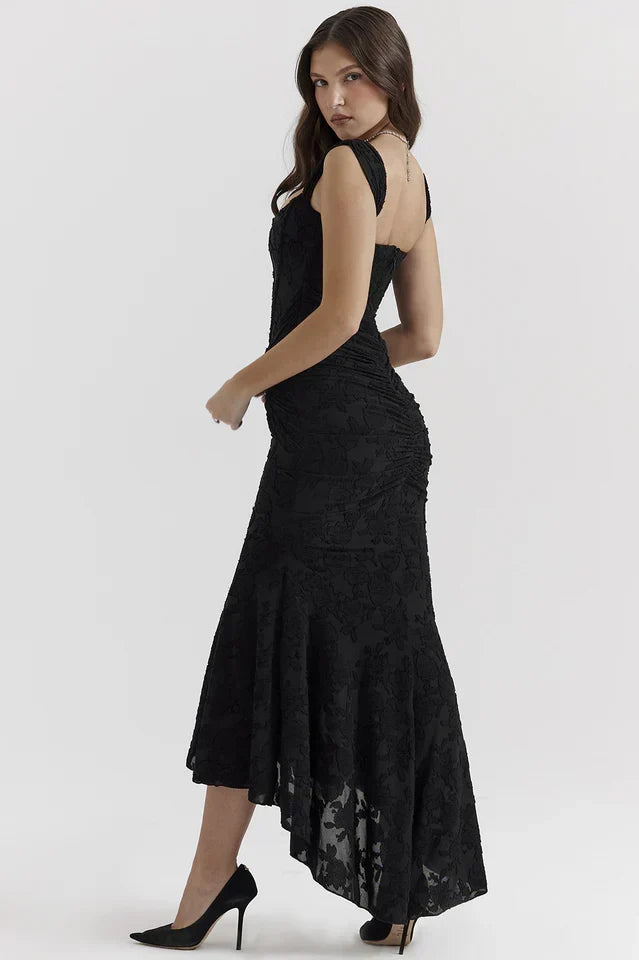 Lara | Maxi Dress with Floral Texture