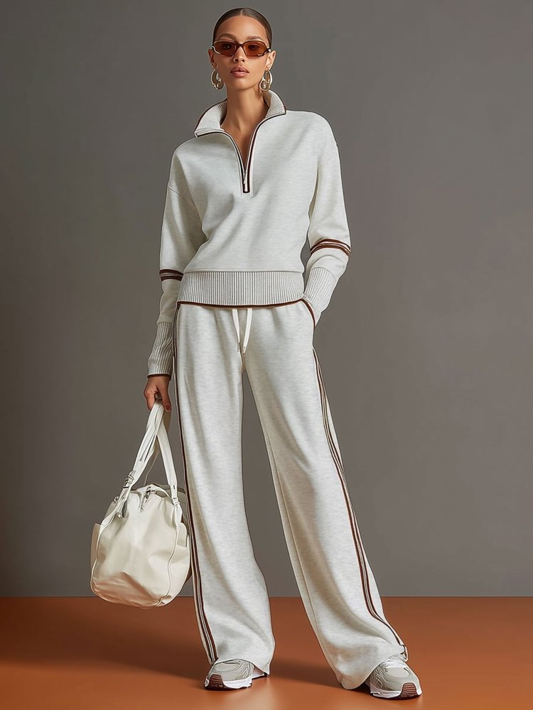 Imogen | Relaxed Wide Leg Two-Piece Lounge Set
