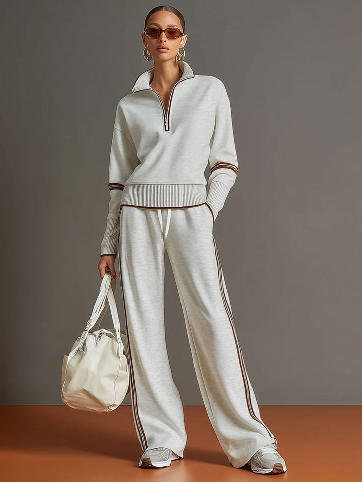 Imogen | Relaxed Wide Leg Two-Piece Lounge Set