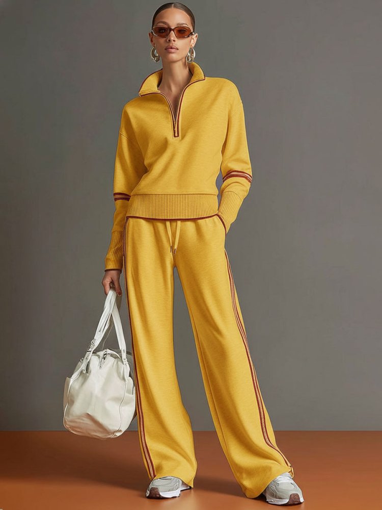 Imogen | Relaxed Wide Leg Two-Piece Lounge Set