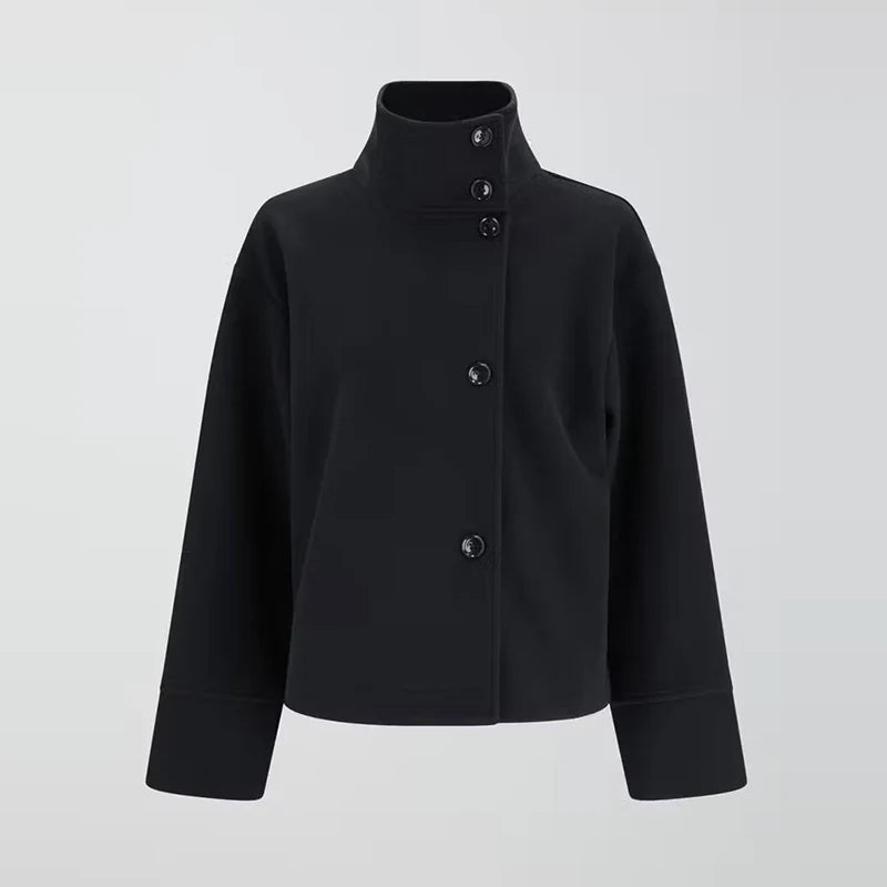 Stand Collar Women's Pea Coat