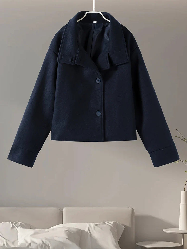 Stand Collar Women's Pea Coat