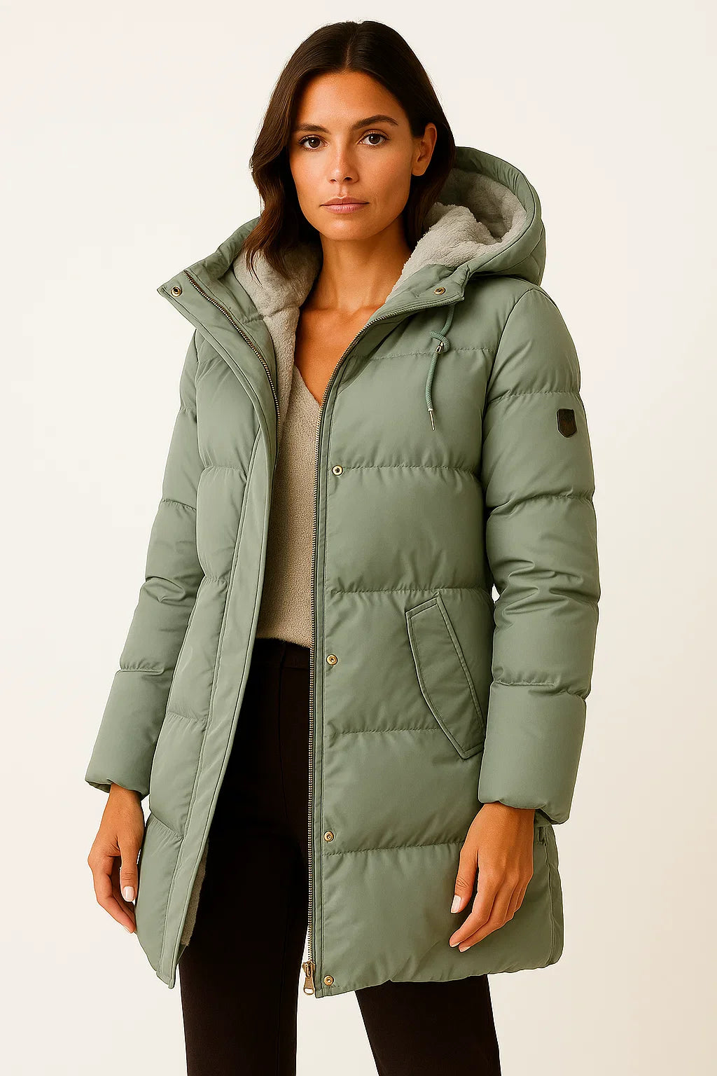 Nora Women's Black Puffer Jacket | Insulated, Stylish Autumn & Winter Outerwear