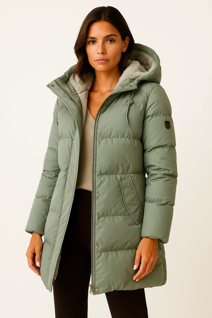 Nora Women's Black Puffer Jacket | Insulated, Stylish Autumn & Winter Outerwear