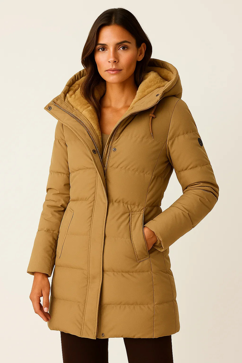Nora Women's Black Puffer Jacket | Insulated, Stylish Autumn & Winter Outerwear