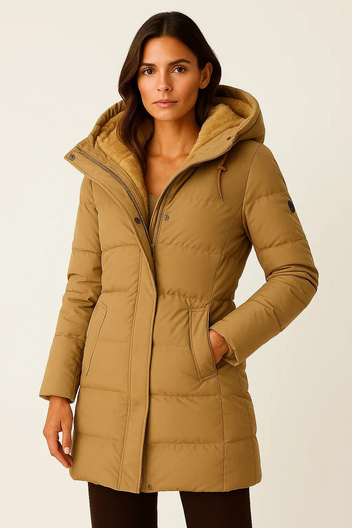 Nora Women's Black Puffer Jacket | Insulated, Stylish Autumn & Winter Outerwear