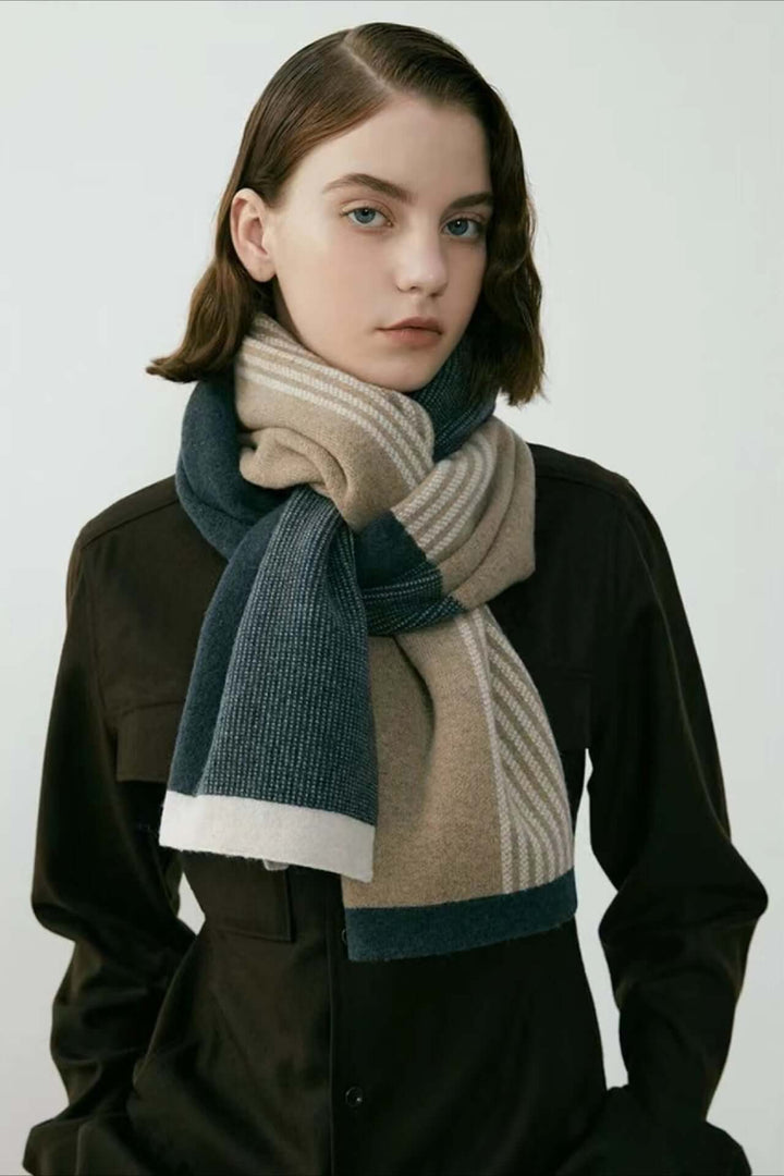 Striped Scarf - Warm Winter Wrap