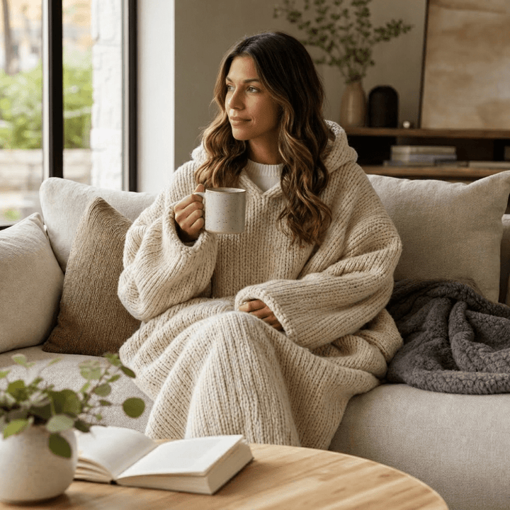 Cozy Knit Lounge Hoodie