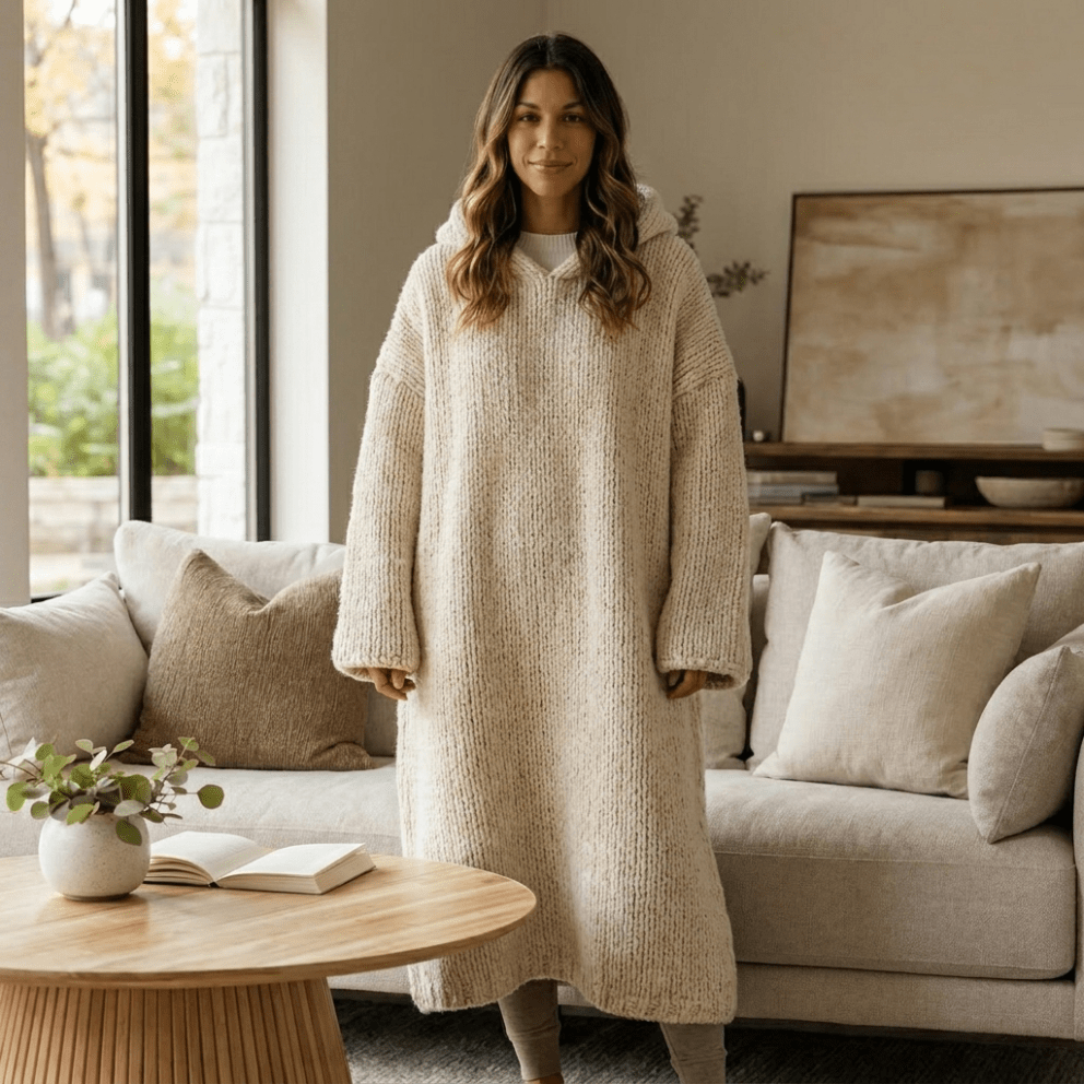 Cozy Knit Lounge Hoodie