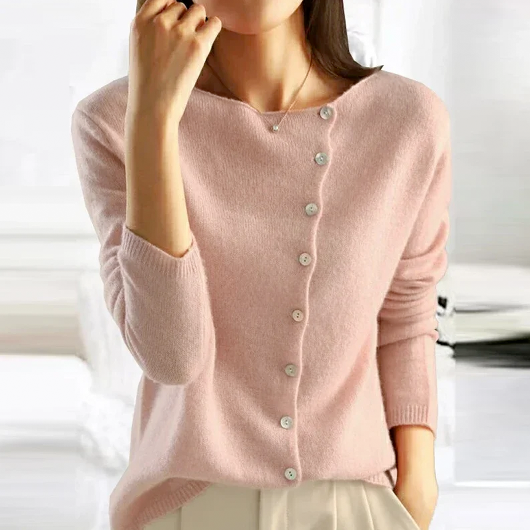 Hazel Wool Cotton Blend Cardigan, Fall Knit