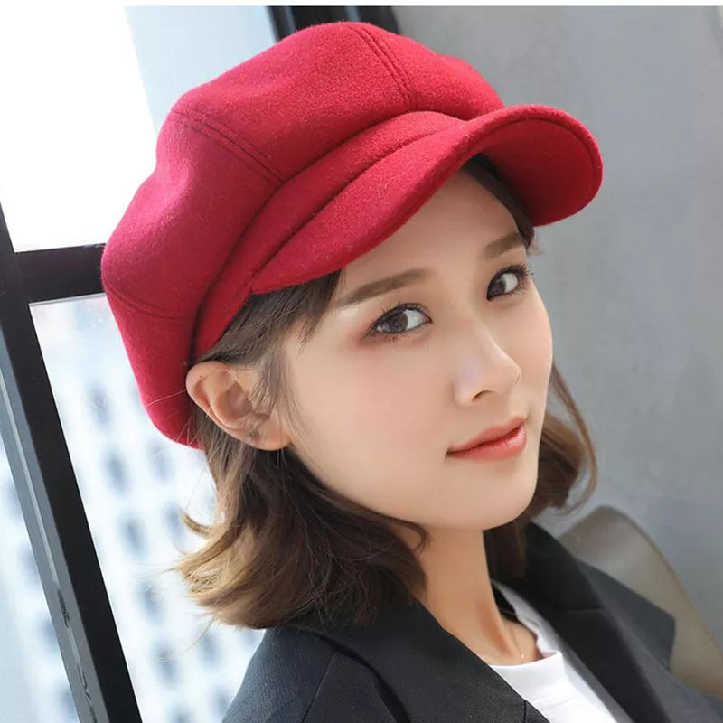 Women's Classic Retro Balloon Hat for Stylish Warmth