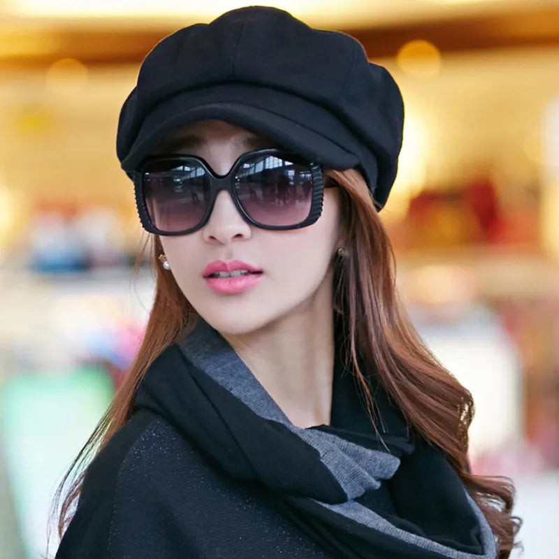 Women's Classic Retro Balloon Hat for Stylish Warmth