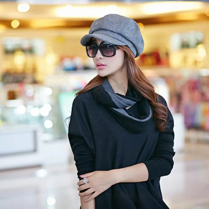 Women's Classic Retro Balloon Hat for Stylish Warmth
