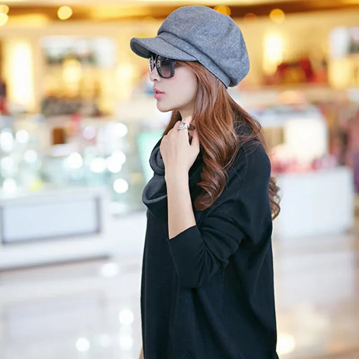 Women's Classic Retro Balloon Hat for Stylish Warmth